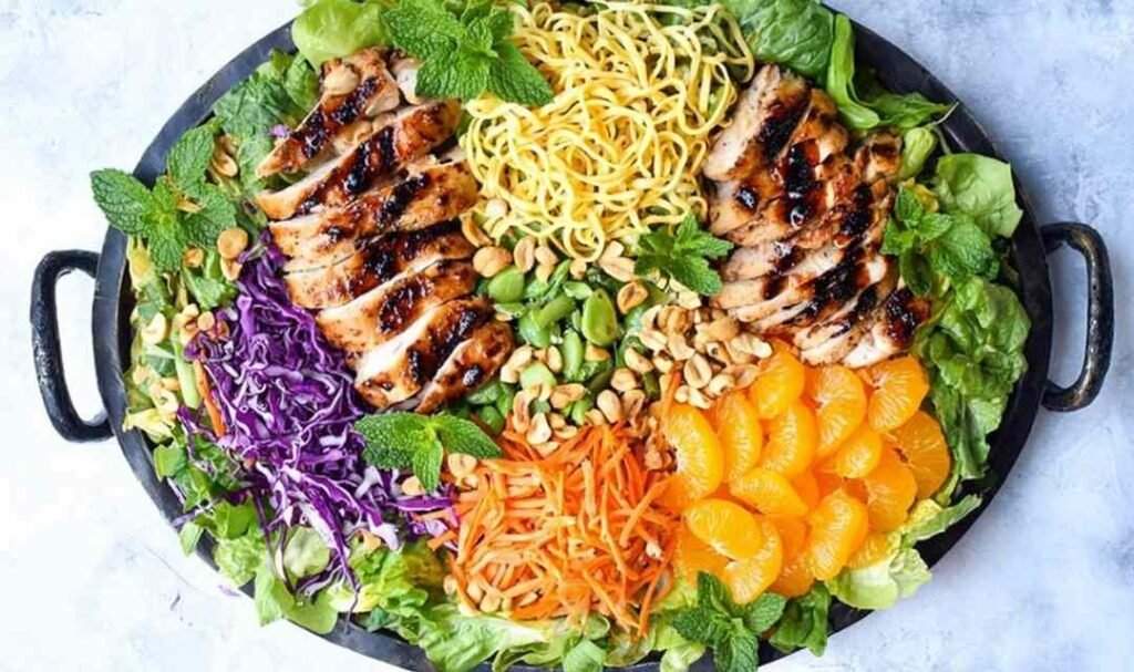 asian-chicken-salad-peanut-dressing-bowl