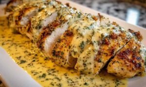 baked-caesar-chicken-creamy-parmesan-sauce-baking-dish