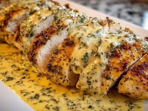 baked-caesar-chicken-creamy-parmesan-sauce-baking-dish