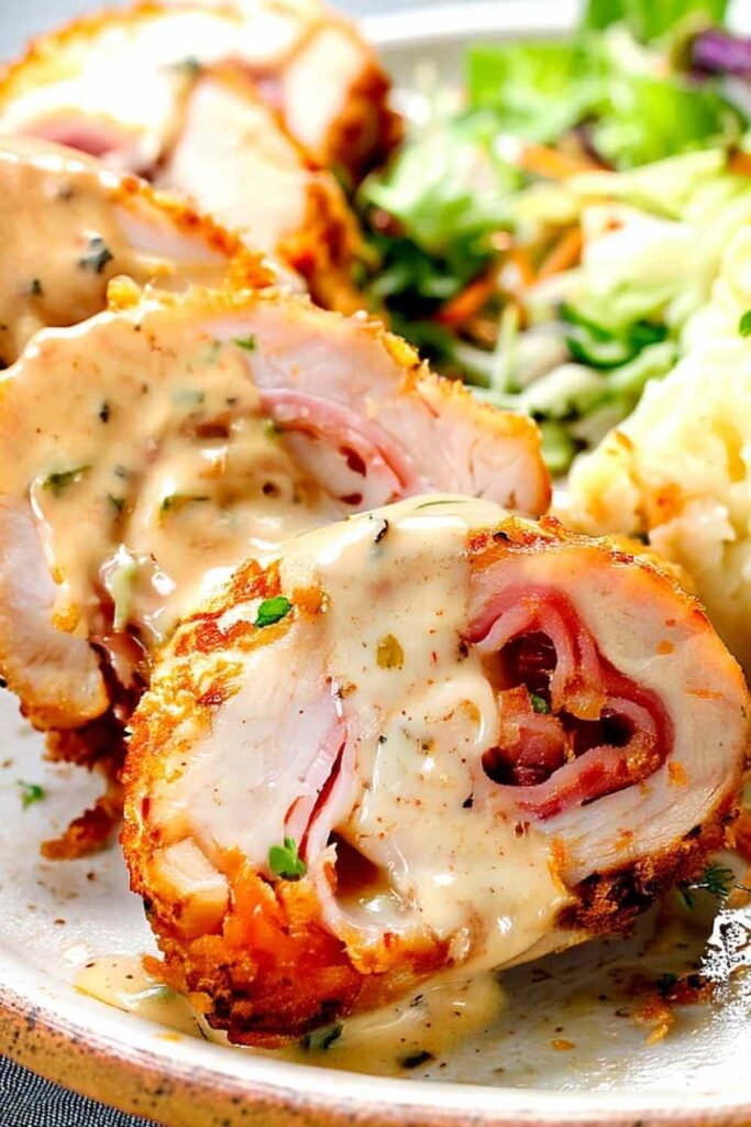 baked-chicken-cordon-bleu-sliced-dijon-cream-sauce