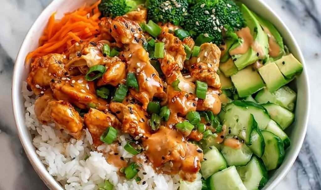 bang-bang-chicken-bowl-finished-plated