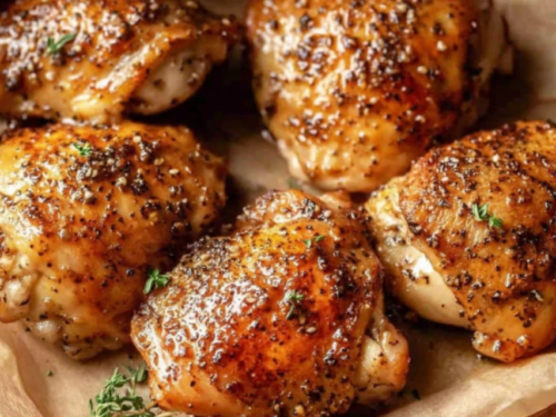 boneless-skinless-chicken-thighs-oven-golden-baking-sheet