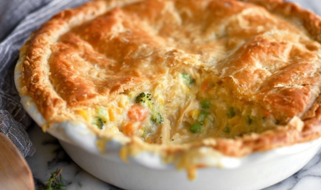 Broccoli Cheddar Chicken Pot Pie