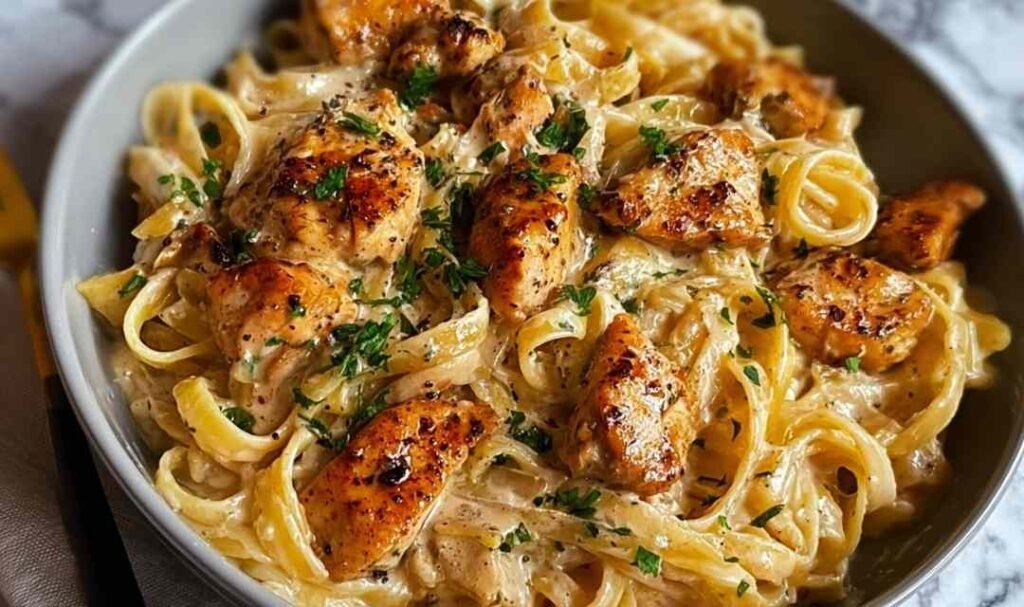 cajun-chicken-fettuccine-alfredo-skillet-recipe