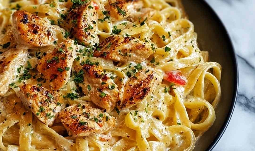 Cajun Chicken Fettuccine Alfredo