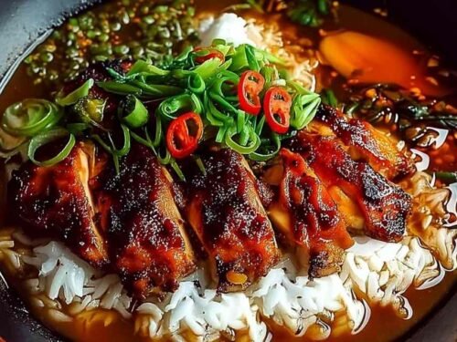 caramelised-soy-chicken-garlic-ginger-broth-rice-bowl