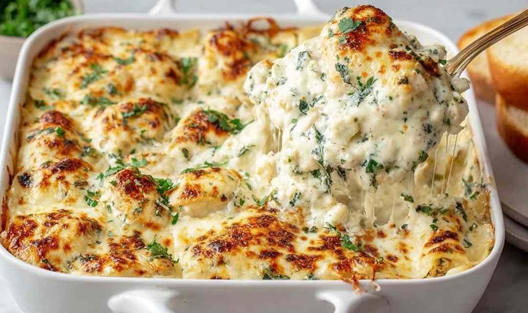 Easy Chicken Alfredo Lasagna