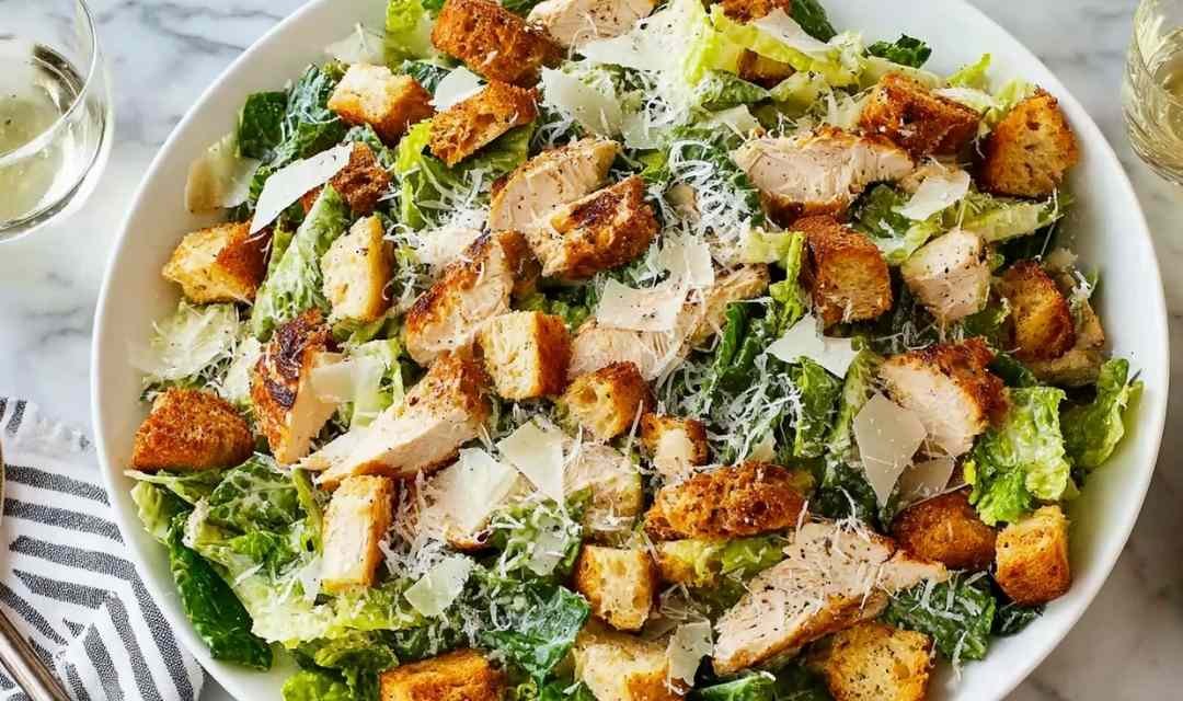 Best Chicken Caesar Salad with Homemade Croutons