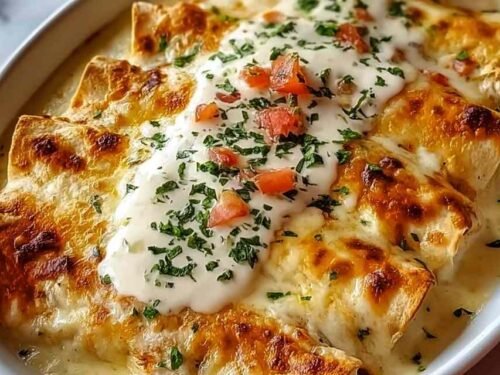 chicken-enchiladas-sour-cream-white-sauce-baked