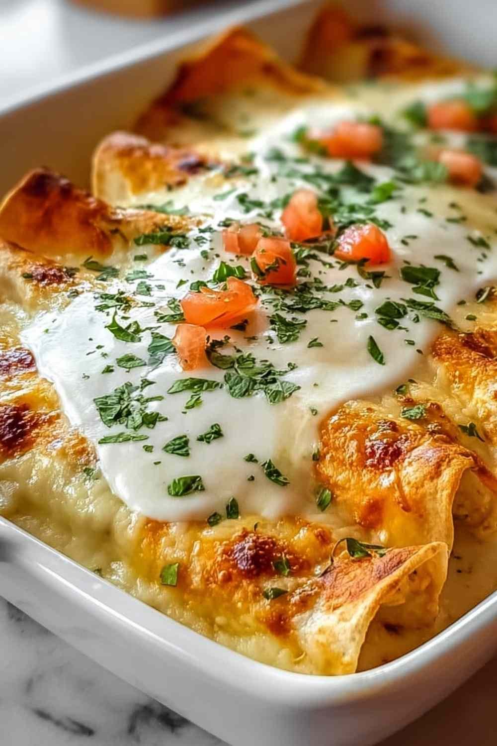 chicken-enchiladas-sour-cream-white-sauce-baked