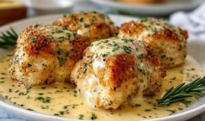 chicken-pillows-creamy-parmesan-sauce-plate