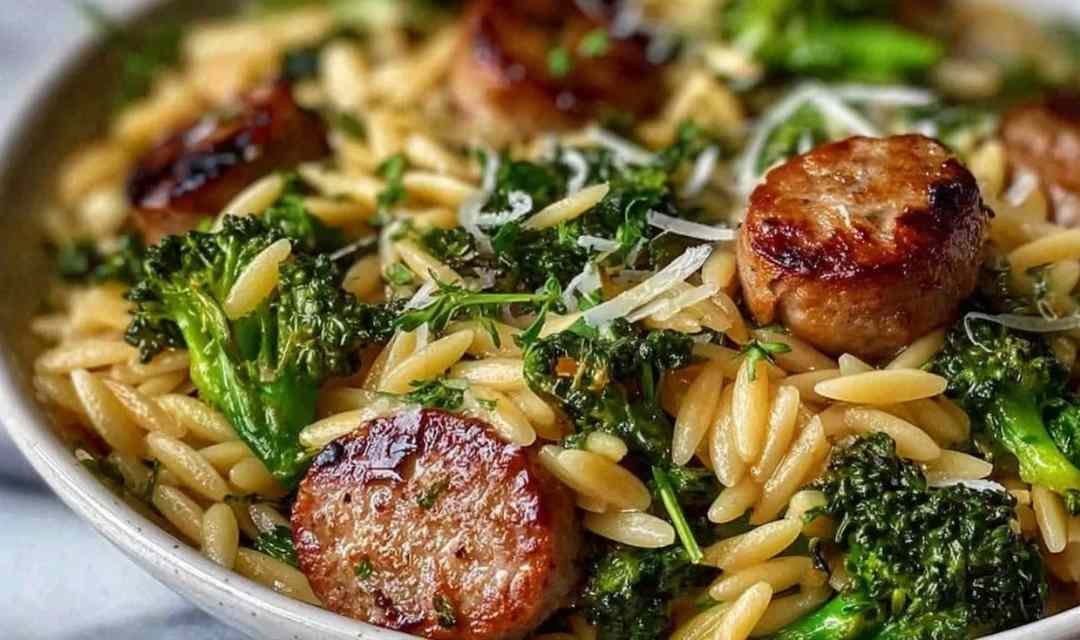 Chicken Sausage and Broccoli Orzo