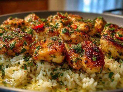 chicken-scampi-creamy-garlic-parmesan-rice-bowl