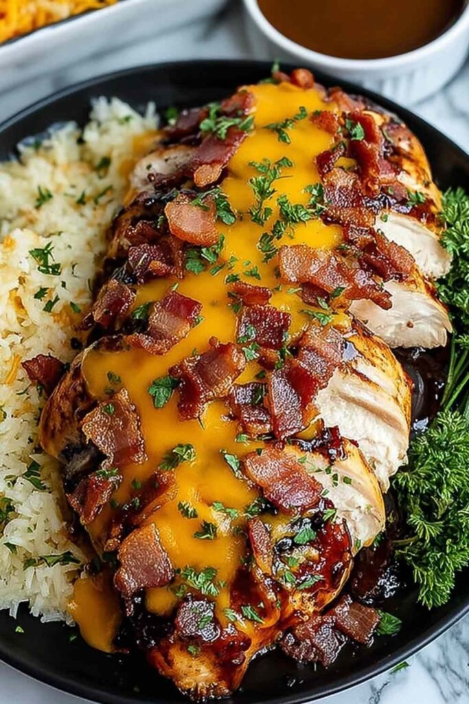 cowboy-bbq-bacon-cheddar-chicken-skillet