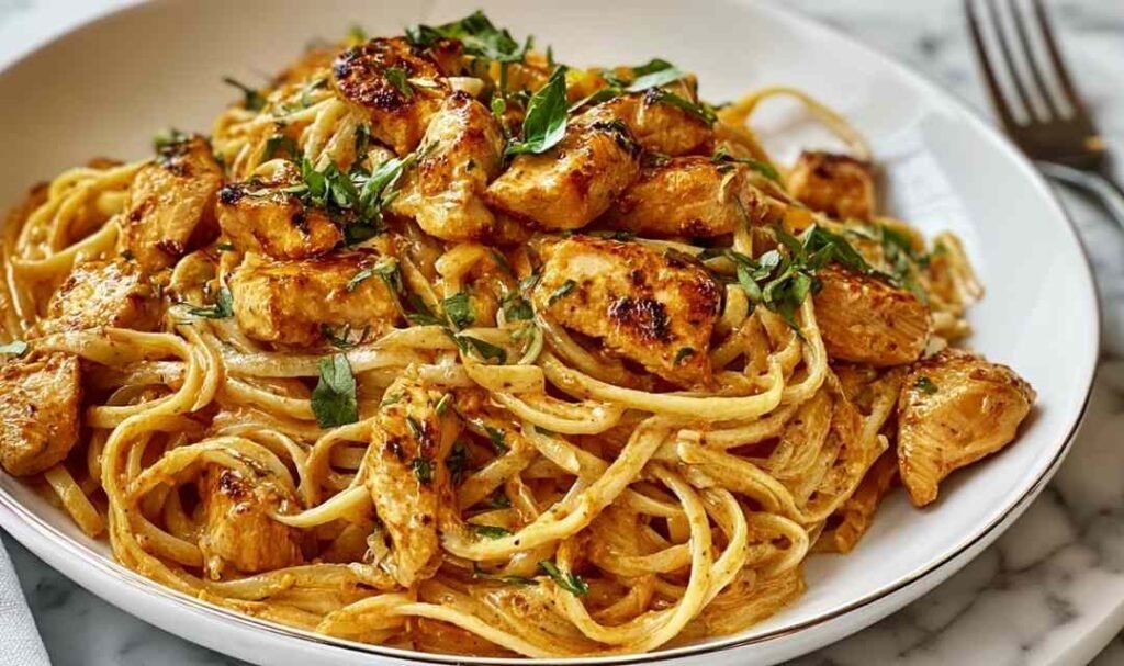cowboy-butter-chicken-linguine-skillet-dinner