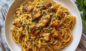 cowboy-butter-chicken-linguine-skillet-dinner