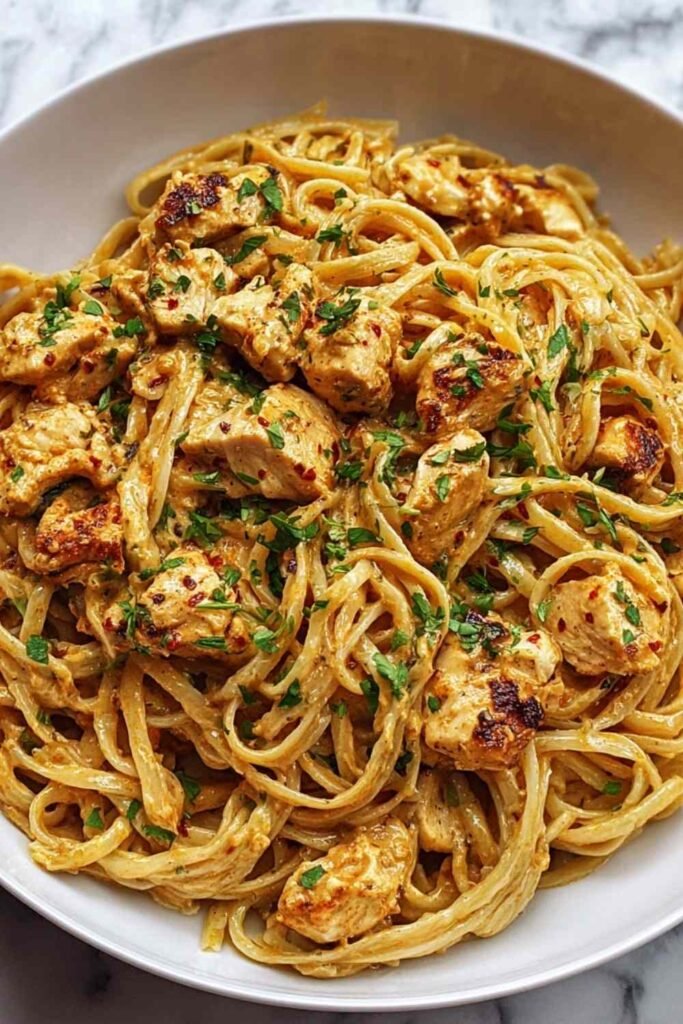 cowboy-butter-chicken-linguine-skillet-dinner