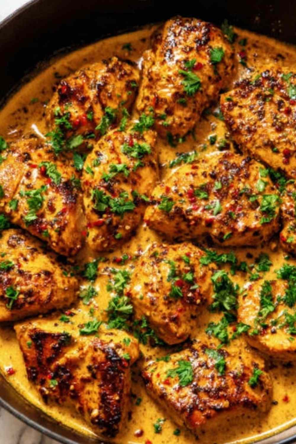 cowboy-butter-chicken-skillet-garlic-herb-sauce