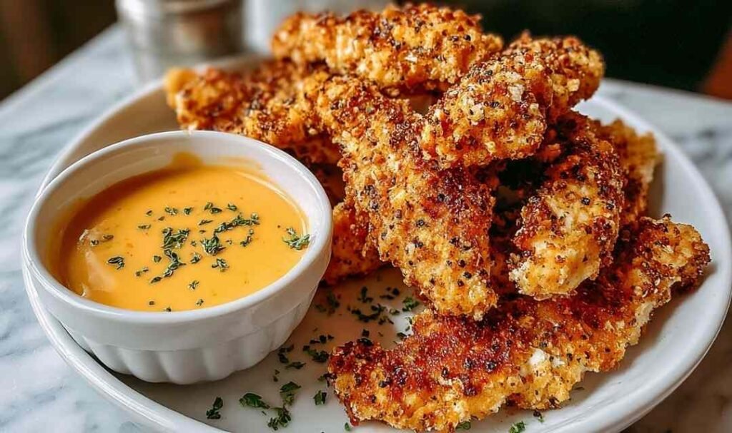 crack-chicken-tenders-baked-baking-sheet