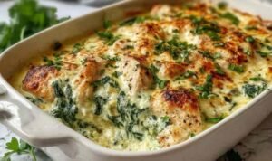 chicken-and-spinach-casserole-baked-golden