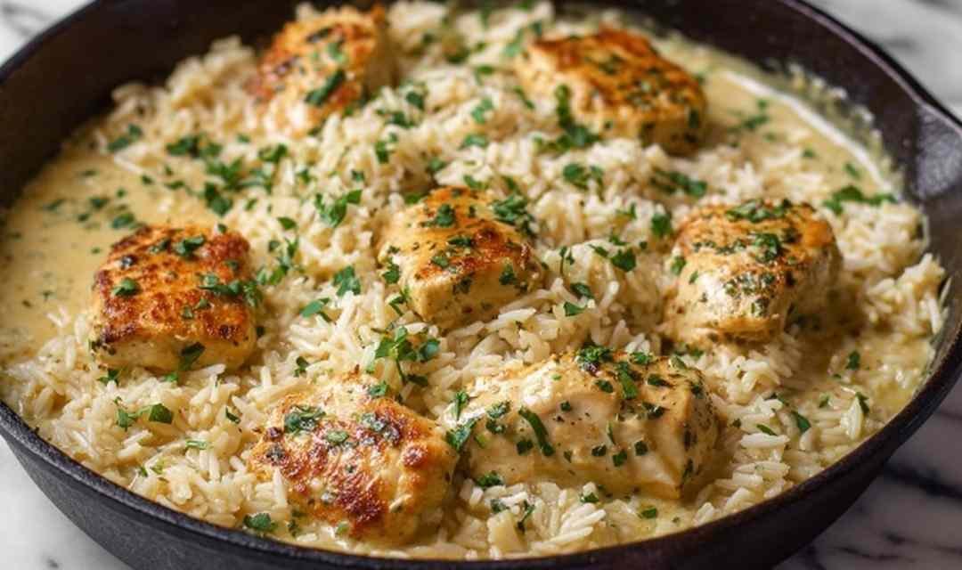 Creamy Herb Chicken and Basmati Rice