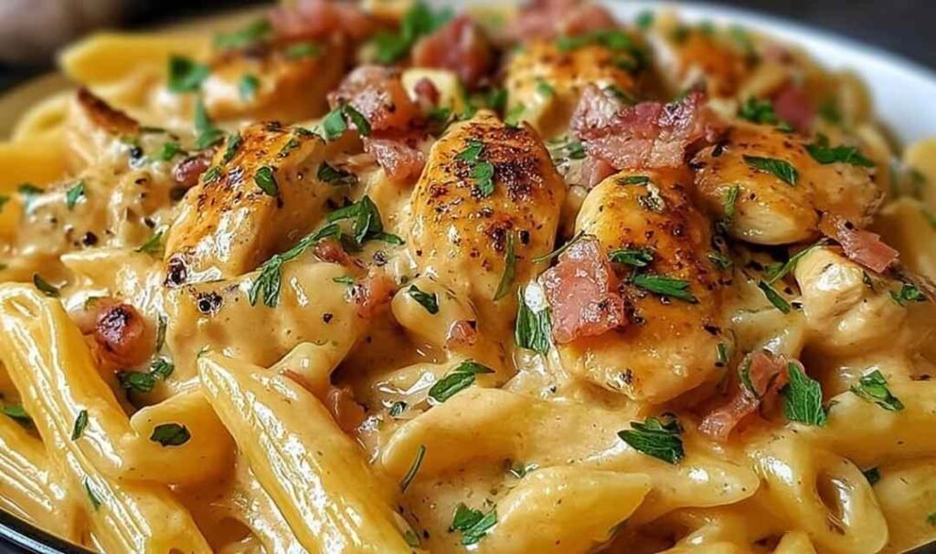 creamy-italian-chicken-pasta-skillet-recipe