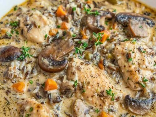 creamy-mushroom-chicken-wild-rice-soup-bowl