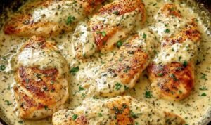 creamy-ranch-chicken-skillet-ranch-cream-sauce