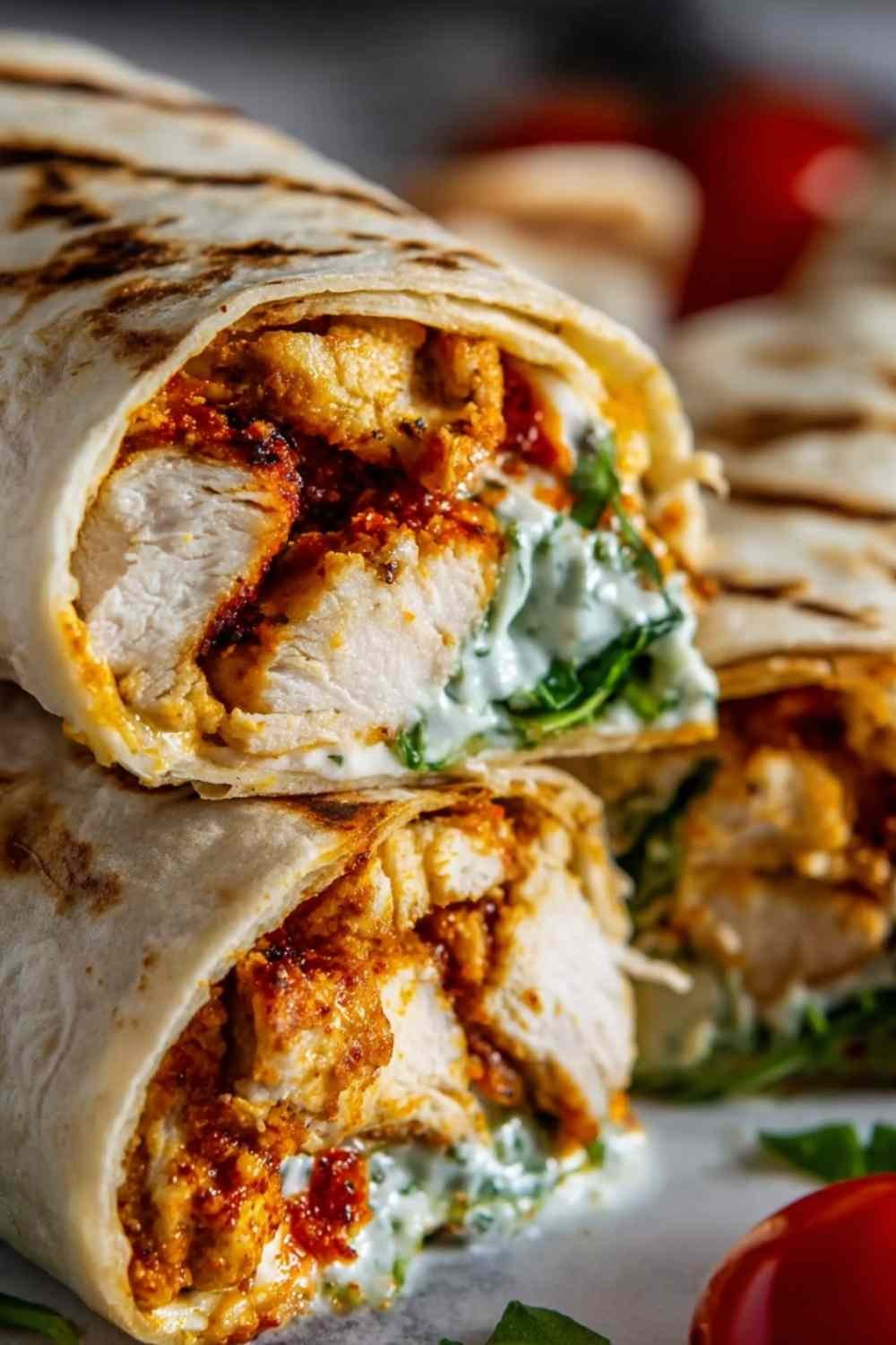 crispy-air-fryer-chicken-mozzarella-wraps-cheese-pull