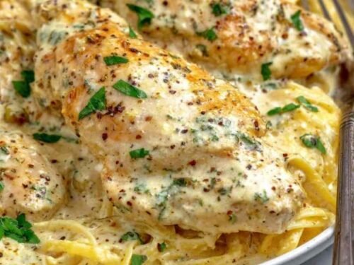 crock-pot-angel-chicken-over-angel-hair-pasta