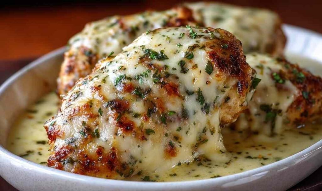 crockpot-cheesy-mozzarella-chicken-slow-cooker-melted-cheese