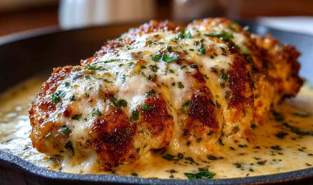 Crockpot Cheesy Mozzarella Chicken Easy Slow Cooker Dinner