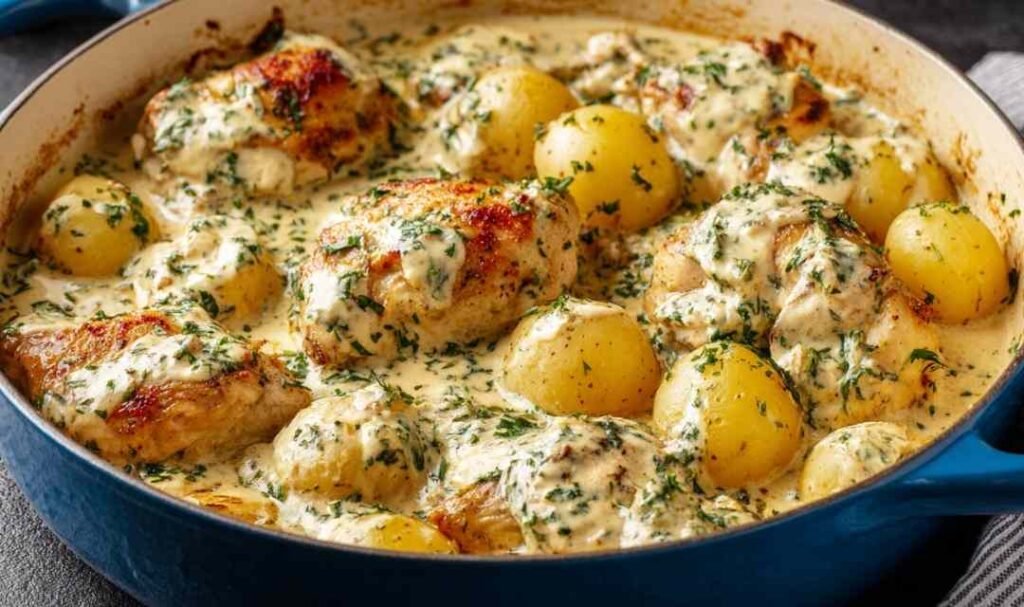 dutch-oven-creamy-ranch-chicken-potatoes-overhead