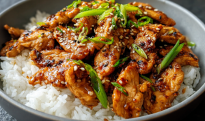 chicken-bulgogi-recipe-plated-sesame-green-onion
