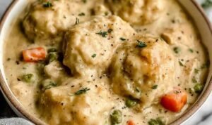 Easy Chicken and Dumplings with Biscuits (2)