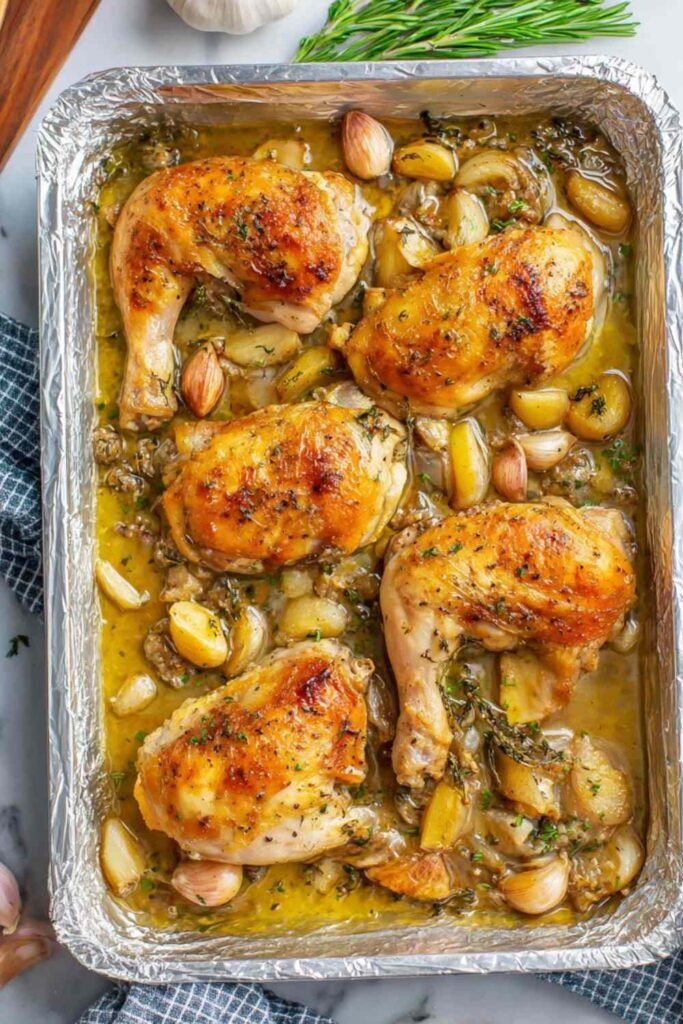 french-garlic-chicken-casserole-dish-oven-roasted