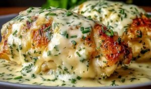 forgotten-chicken-skillet-herb-broth-onions