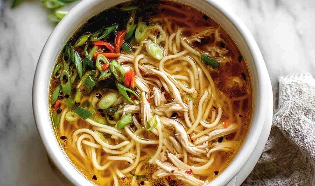 Ginger Scallion Chicken Noodle Soup