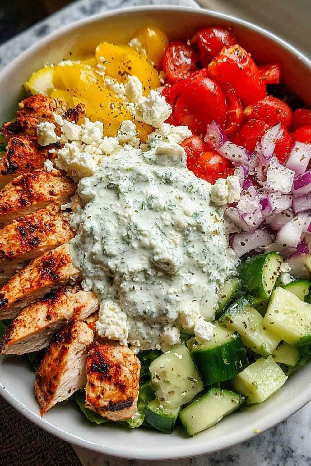 greek-chicken-bowls-with-tzatziki-and-feta