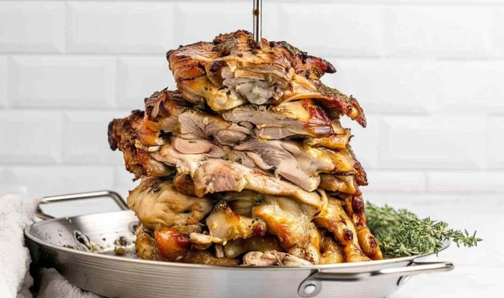 greek-chicken-gyros-on-vertical-spit-raw