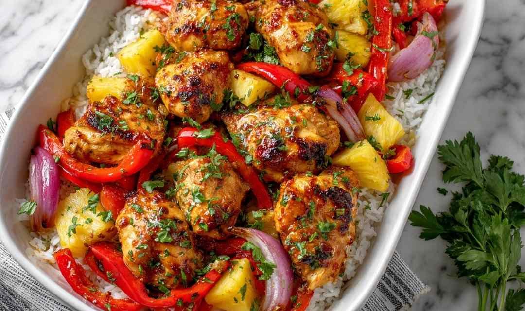 Hawaiian Chicken Sheet Pan