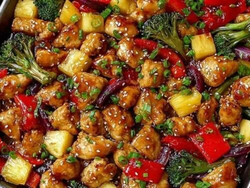 hawaiian-chicken-sheet-pan-with-pineapple-and-bell-peppers