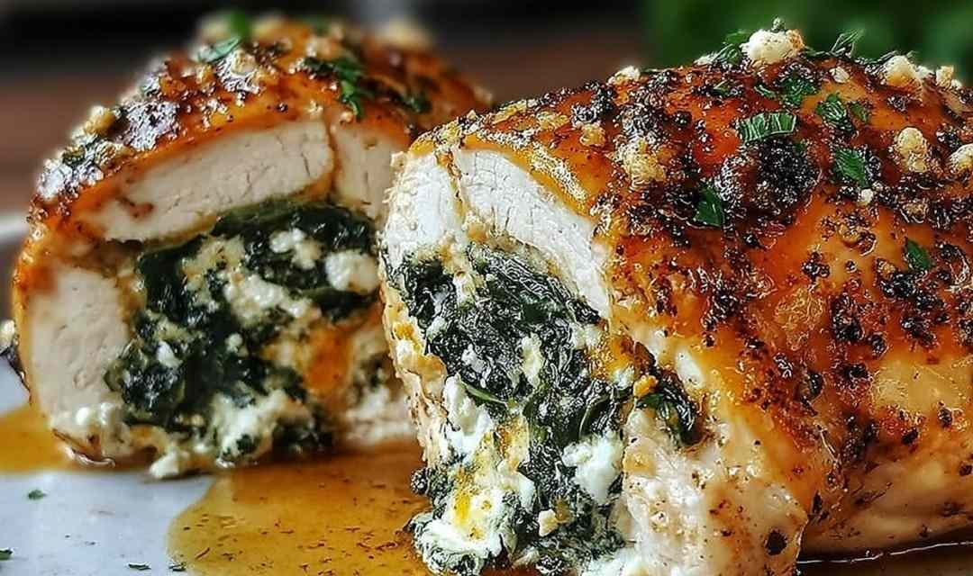 Herbed Ricotta Stuffed Chicken Rolls