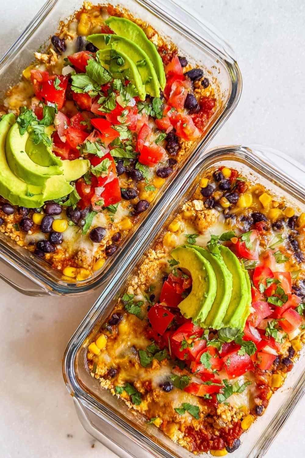 high-protein-chicken-cottage-cheese-enchilada-bowl-garnished