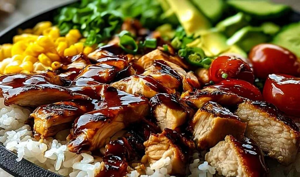 honey-bbq-chicken-rice-bowl-assembled