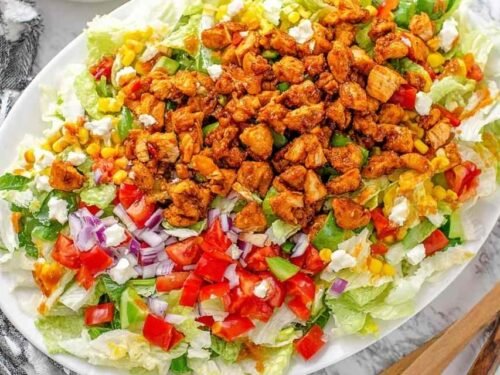 honey-hot-chicken-salad-serving-platter