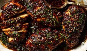 hot-honey-baked-chicken-breasts-skillet-glaze