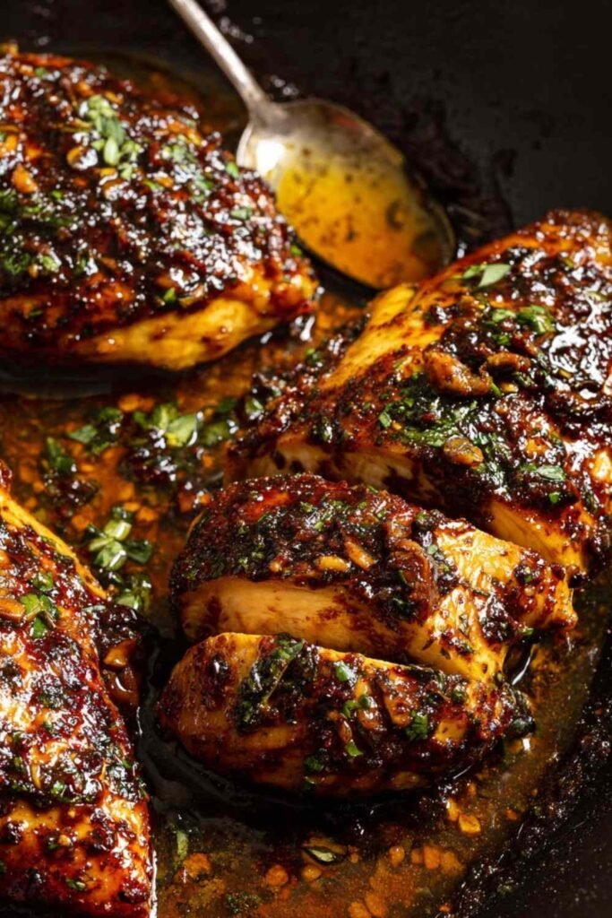 hot-honey-baked-chicken-breasts-skillet-glaze