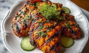 Grilled Cuban Chicken grilled-cuban-chicken-platter-cilantro-lime