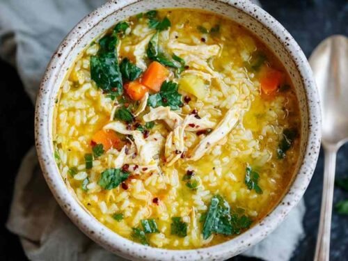 lemon-ginger-turmeric-chicken-rice-soup-bowl